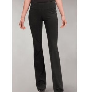 Cabi Black Rave Ponte Knit Pants Women's 10 #542R Back Zip Bootcut Trouser
